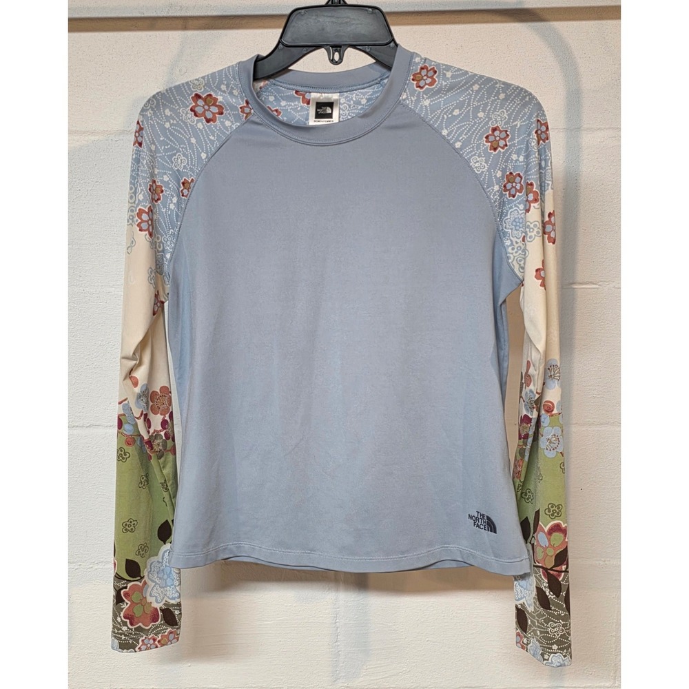 2003 The North Face Vapor Wick Long Sleeve Rash Guard Swim Sun Shirt Women M